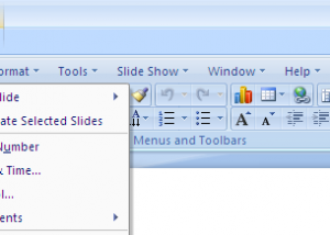 Classic Style Menus for PowerPoint 2007 screenshot