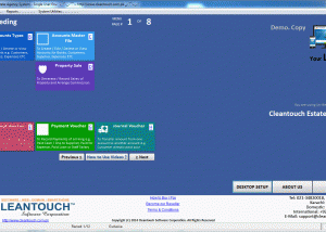 Cleantouch Estate Agency System screenshot