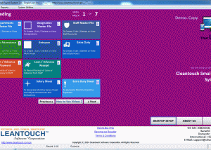 Cleantouch Large Payroll System screenshot