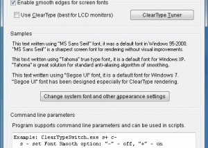 ClearType Switch screenshot