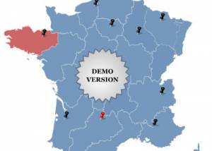 Click-and-Drag Map of France screenshot