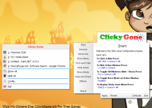 software - Clicky Gone Portable 1.4.4.1 screenshot