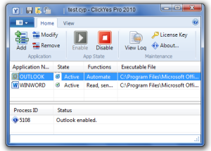 software - ClickYes Pro 3.9.3 screenshot