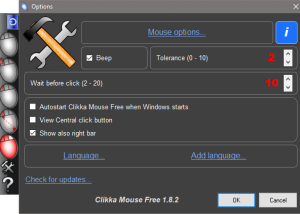 software - Clikka Mouse Free 1.8.2 screenshot