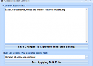 Clipboard Editor Software screenshot