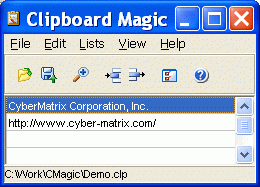 software - Clipboard Magic 5.05 screenshot