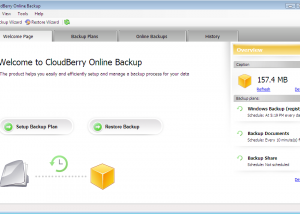 CloudBerry Online Backup screenshot