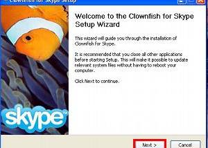 software - Clownfish for Skype 5.10 screenshot