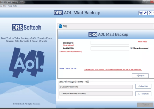 CM AOL Backup Tool screenshot