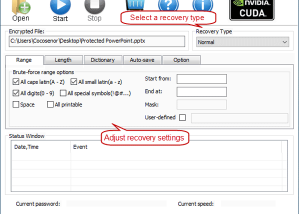 software - Cocosenor PowerPoint Password Tuner 3.1.0 screenshot