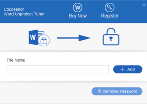 software - Cocosenor Word Unprotect Tuner 3.1.1 screenshot