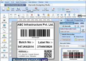 software - Code 128 Barcode Generator Software 3.4 screenshot