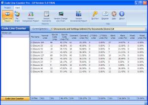 Code Line Counter Pro - C# Version screenshot