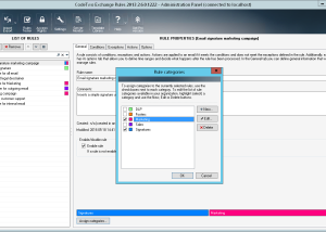 software - CodeTwo Exchange Rules 1.19.0.0 screenshot