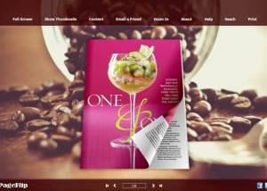 Coffee Style Theme for 3D Book screenshot