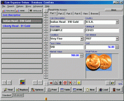 software - Coin Organizer Deluxe 4.21 screenshot
