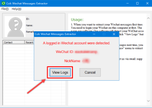 software - Cok Wechat Messages Extractor 3.52 screenshot