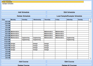 software - College Schedule Maker Software 7.0 screenshot