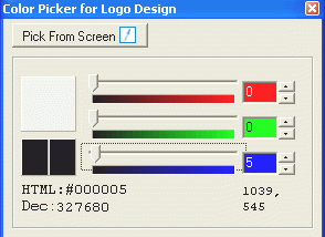 Color Picker for Logo Design screenshot