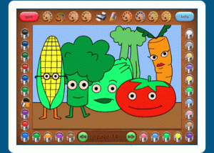 Coloring Book 19: Eating Healthy screenshot