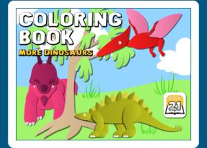 Coloring Book 21: More Dinosaurs screenshot