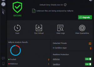 Comodo Cloud Antivirus screenshot