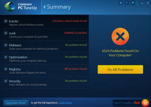COMODO PC TuneUp screenshot