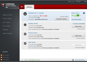 software - Comodo System Utilities Portable 32bit 4.0 screenshot