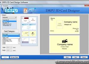 Company ID Badges screenshot