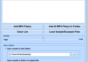 Compress Multiple MP4 Files Software screenshot