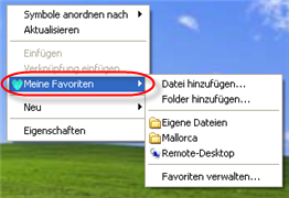 ConFavor - Context Menu Favoriten screenshot