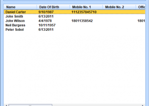 software - Contact List Database Software 7.0 screenshot