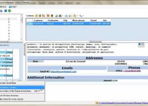 Contact Manager freeware screenshot