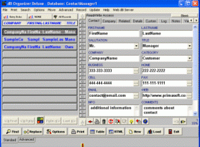 software - Contact Organizer Deluxe 4.21 screenshot