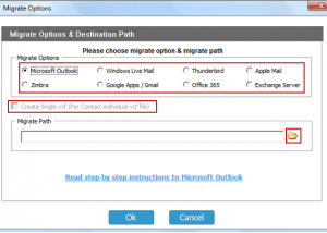 Convert CommuniGate to Zimbra screenshot