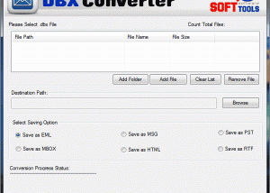 Convert DBX File into PST screenshot