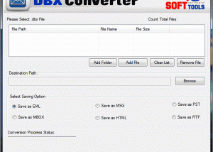 software - Convert DBX to PST File 1.0 screenshot