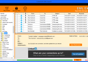 Convert EML File to PST file screenshot