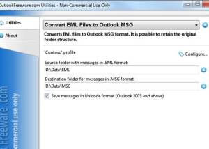 Full Convert EML to MSG screenshot