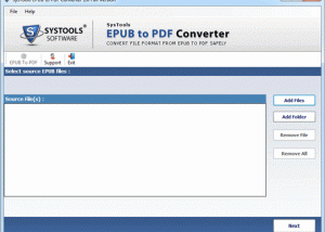 Convert EPUB to PDF screenshot