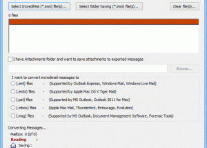 Convert Incredimail Emails screenshot