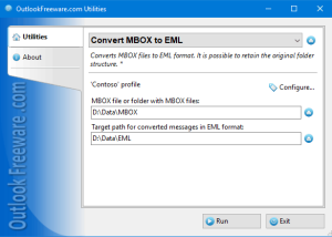 software - Convert MBOX to EML for Outlook 4.20 screenshot