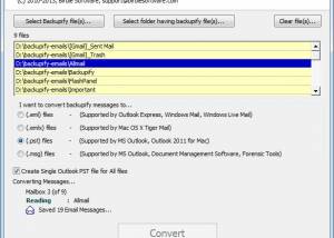 software - Convert MBOX to Outlook 2010 2.5 screenshot