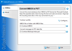 software - Convert MBOX to PST for Outlook 5.0 screenshot