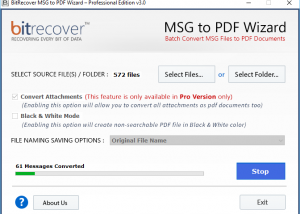 Convert MSG to PDF Without Outlook screenshot