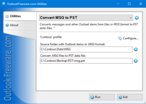 software - Convert MSG to PST for Outlook 5.0 screenshot