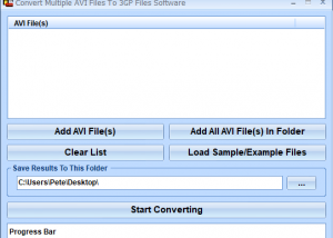 software - Convert Multiple AVI Files To 3GP Files Software 7.0 screenshot