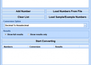software - Convert Multiple Decimal, Hexadecimal, Binary and Octal Software 7.0 screenshot