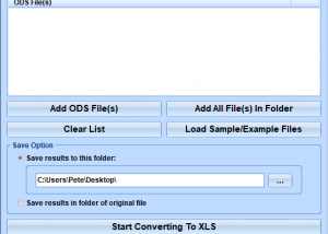 software - Convert Multiple OpenOffice ODS Files To XLS Files Software 7.0 screenshot