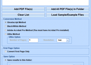 software - Convert Multiple PDF Files To JPG Files Software 7.0 screenshot